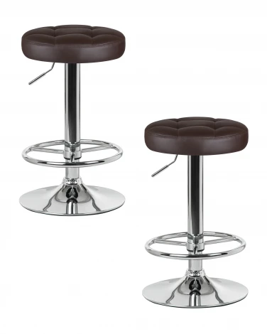 Набор 2 шт табурет барный DOBRIN BRUNO (коричневый)