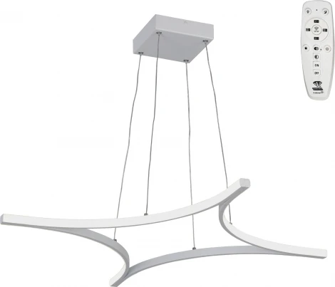 Подвесной светильник с ПДУ светодиодный LED 36Вт, 2700-6500К Vitaluce V2511DT-0/4S (220V, на тросе)