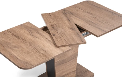 Стол на тумбе Woodville Токио-28 дуб табачный / антрацит 515103