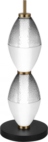 Настольная лампа ST Luce Ice SL6130.404.12 Черный/Белый, Дымчатый LED 1*16W 3000K (220V, выключатель)