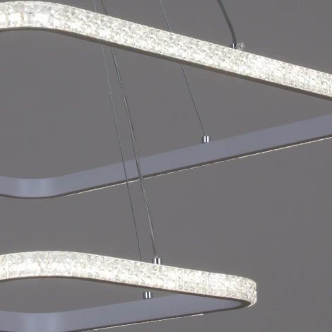 Подвесной светильник светодиодный с пультом Reluce 06316-3.9-02 WH (ночной режим, 220V, на тросе, кольцо)