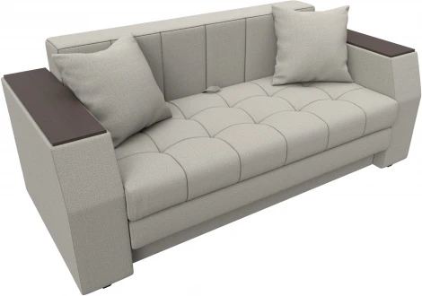 Диван прямой Атлант мини (Бежевый/Рогожка) Лига Диванов арт.122571