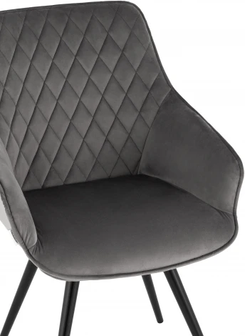 Стул вращающийся Сеул велюр темно-серый УТ000035941
