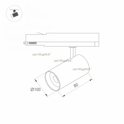 Трековый светильник Arlight LGD-NIKA 031111 (LED, 220V, круглые)