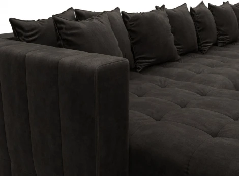 Диван П-образный Лига-052 НПБ МегаЛонг Лига Диванов (Велюр) арт.128878