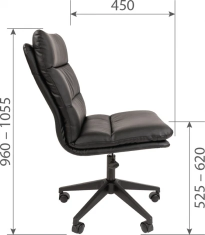 Компьютерное кресло CHAIRMAN 919 (Пластик,Экокожа/Черный)