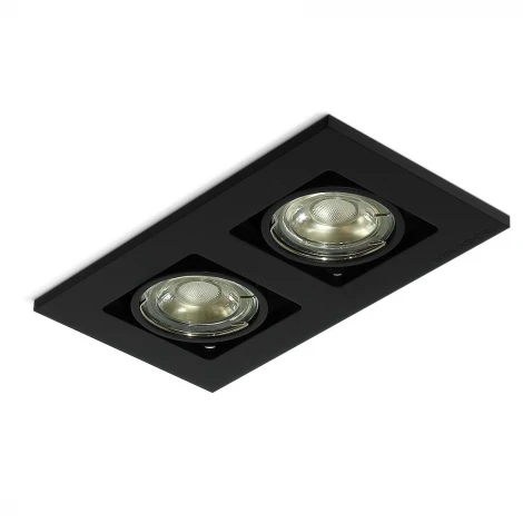 Встраиваемый светильник Black (KT 16DG-2) RAUMBERG Quader Quader2Bk (220V)