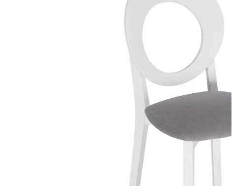 Обеденный стул Woodville Марти Максимал (Дерево, Ткань/Белый) арт.620129