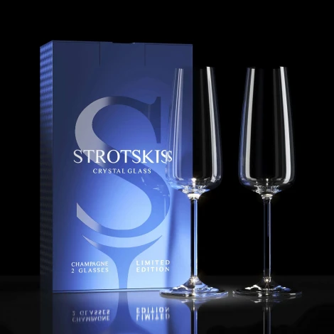 Хрустальные бокалы Dionys, шампанское (2 шт.) 0303/2 Strotskis