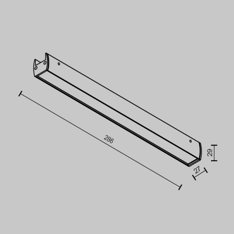 Трековый светильник Maytoni Elasity Basis TR161-1-16W3K-B (LED, 48V)