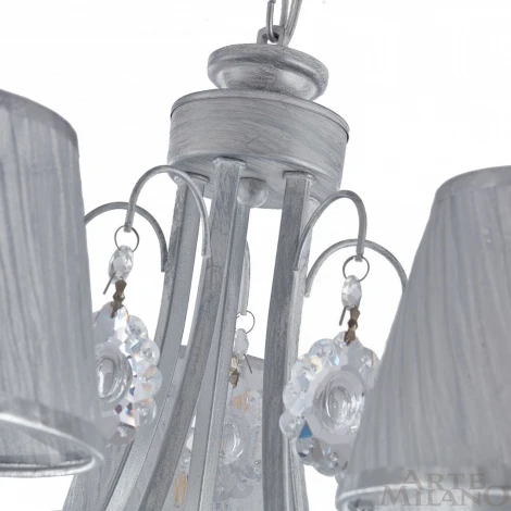 Потолочная люстра Arte Milano Amalfi-7146 337146/5 WT+SL (220V, подвески)