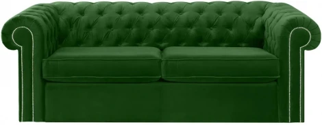 Диван Chesterfield ОГОГО (арт.583698), (Ткань/Зеленый)