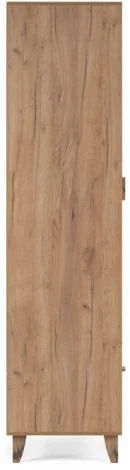 Шкаф Woodville Эго Шк-1 на ножках дуб крафт золотой / белый глянец 455852