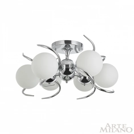 Потолочная люстра на штанге Arte Milano 271007/6C Ni (220V, шарики)