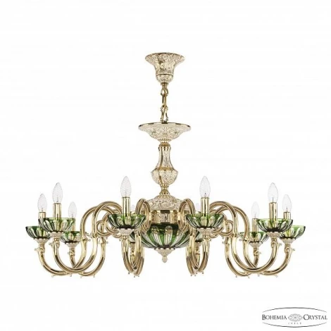 Подвесная люстра Bohemia 7220 72203P/10/300 GW P Clear-Green/H-1H