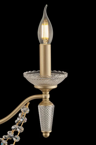 Подвесная люстра Freya Zoe FR2009PL-07G (220V, на цепи, свеча)