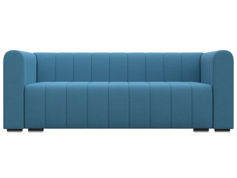 Диван прямой Лига-073 (ДСП,Фанера/Пластик/Рогожка/Голубой) Лига Диванов 129983