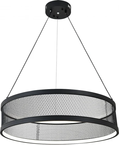 Подвесной светильник (10022/1P Black) Indigo Solido V000113L (регулировка яркости, LED, 220V, пульт управления, на тросе, круглые)