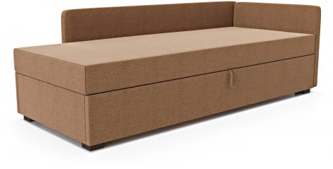 Диван-кровать Arsko Велес Угол правый рогожка коричневая