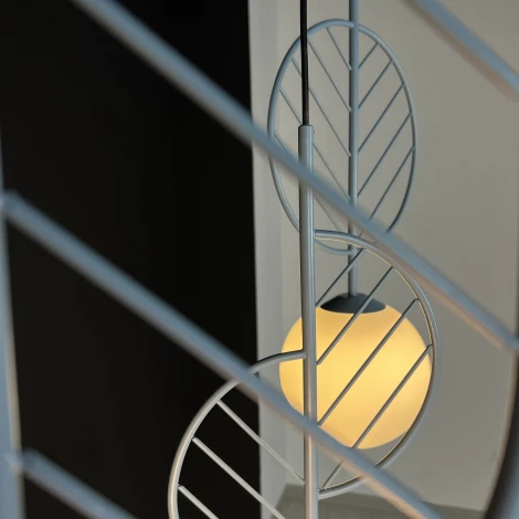 Подвесной светильник Leaf A Голубой ImperiumLoft Leaf01 (178148-26) (220V, на проводе, шар)