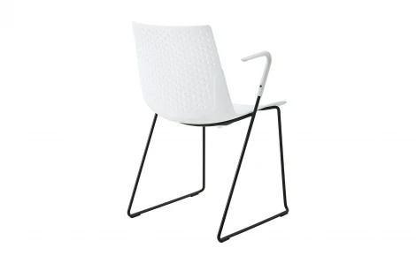 Стул FX-05FN белый/черный ESF 5691