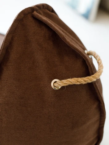 Кресло Dreambag Манхеттен Коричневое с Пуфом 1422903