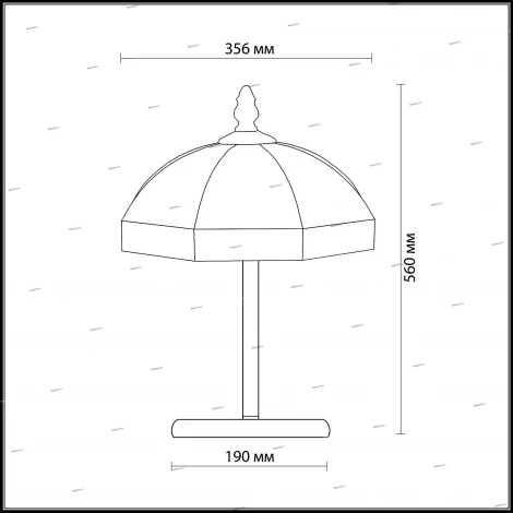 Интерьерная настольная лампа Odeon Light Valso 2344/1T