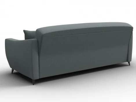 Диван-книжка Лига-095 НПБ (ДВП,ДСП,ЛДСП,Брус,Фанера,ЛДВП/Металл/Рогожка/Серый) Лига Диванов 132564