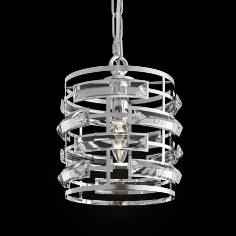 Подвесной светильник Maytoni Frontera MOD067PL-01CH (220V, хрусталь, на цепи, круглые)