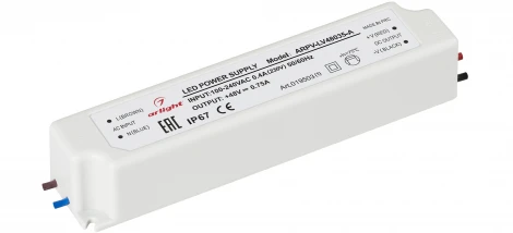Блок питания ARPV-LV48035-A (48V, 0.8A, 36W) (Arlight, IP67 Пластик, 3 года) 019503(1)