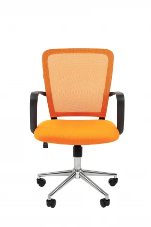 Офисное кресло Chairman 698 Россия TW-66 оранжевый хром new