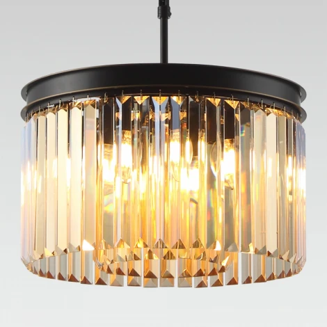 Подвесная люстра Citilux Мартин CL332082 (220V, хрусталь, на цепи, круглые)