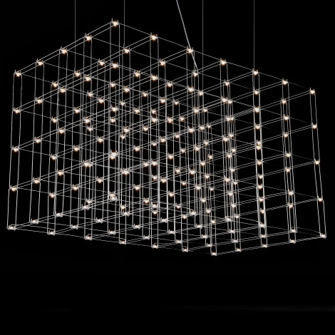 Подвесная люстра Quasar Cosmos Square LED pendant light ImperiumLoft 40,244 (252289-22)
