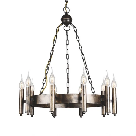 Подвесная люстра Favourite Fortezza 1144-10P (220V, на цепи, подсвечник, свеча, кольцо)