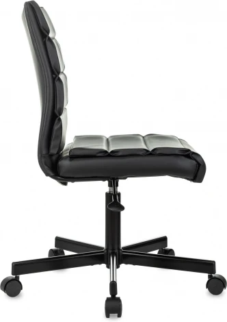 Кресло Бюрократ CH-320M черный эко.кожа крестов. металл черный пластик черный