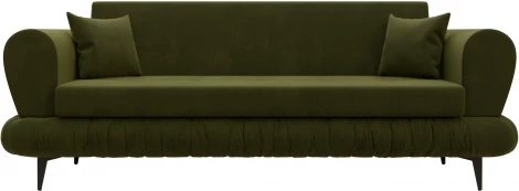 Диван-книжка Лига-045 (Зеленый/Микровельвет) Лига Диванов арт.122333