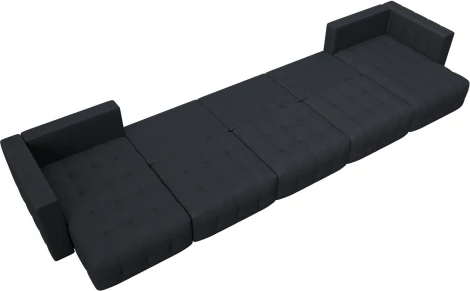 Диван П-образный Лига-052 НПБ МегаЛонг Лига Диванов (Замша) арт.128879