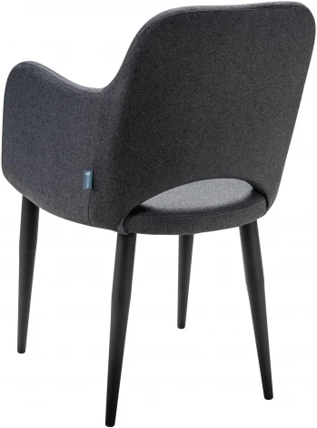 Кресло Ledger темно-серый/черный R-Home арт.410124130h_Dark grey_черный