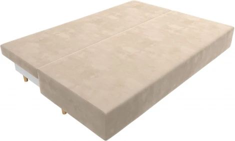 Диван прямой Лига-033 (Бежевый/Велюр) Лига Диванов арт.121088