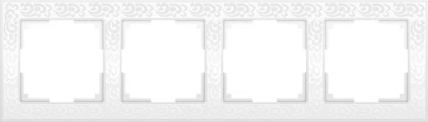 Рамка на 4 поста (белый) W0042301 (a050800)