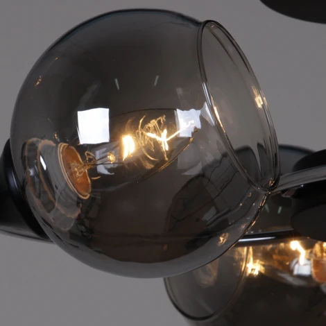 Потолочная люстра на штанге Reluce 02288-0.3-06 BK+CH (220V)