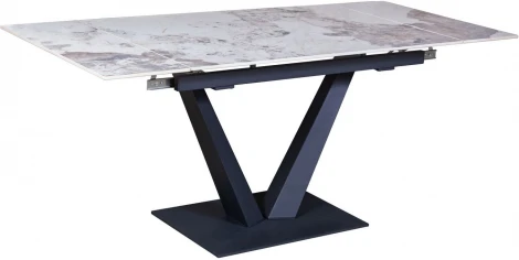 Стол раскладной Top Concept Малибу (120+30+30), керамика глянцевая Pandora