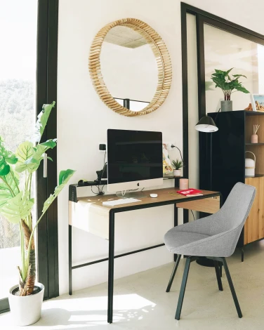 Обеденный стул La Forma (ex Julia Grup) Jenna (Серый/ Пена,Фанера,Сталь)