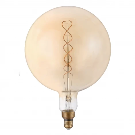 Лампочка светодиодная филаментная прозрачный шар E27 8W Thomson Filament Flexible G200 TH-B2176