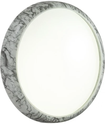Настенно-потолочный светильник Sonex Mramo White 7638/DL COLOR SN пластик/бел. мрамор LED 48Вт 4000K D410 IP43 (220V, круглые)