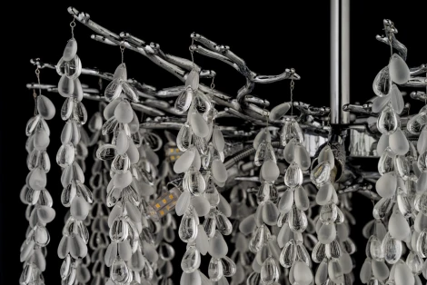 Потолочная люстра хрустальная на штанге Dio D`arte Tavenna Nickel Tavenna H 1.3.60.800 N (220V)