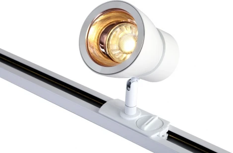Трековый светильник Crystal Lux Clt 0.31 009 WH-GO