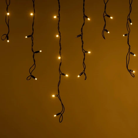 Светодиодная гирлянда ARD-EDGE-PRO-4000x600-BLACK-128LED-MILK-FLASH Warm/Warm (230V, 8W) (IP65)