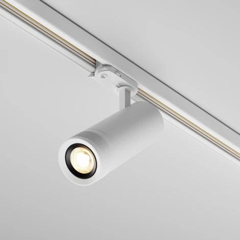 Трековый светильник трехфазный 20W 220V Maytoni Focus Zoom TR198-3-20W2.7K-Z-W (LED, круглые)