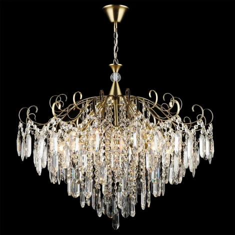 Подвесная люстра хрустальная Reluce 02586-0.4-08 COP (220V, на цепи)